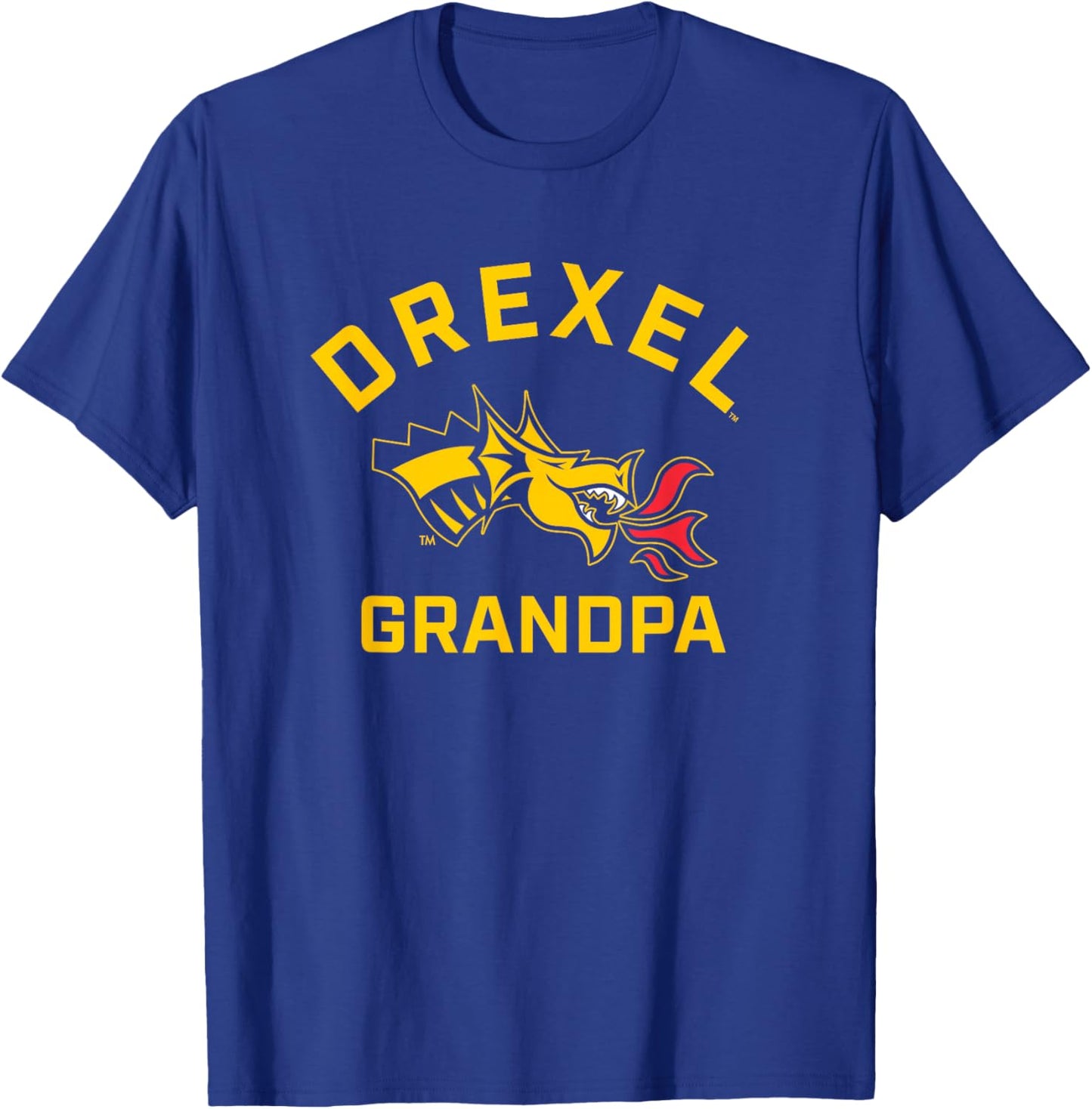 Drexel University Dragons Arched Grandpa T-Shirt - T-Shirt | Royal