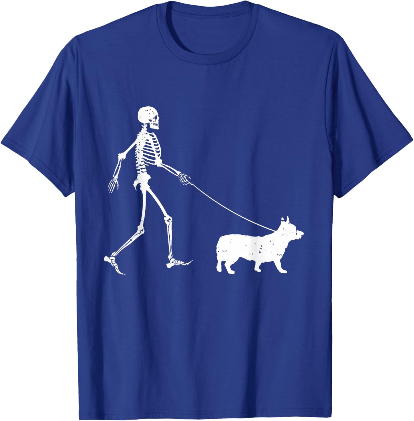 Welsh Corgi Halloween Skeleton, Funny Halloween T-Shirt - T-Shirt | Royal