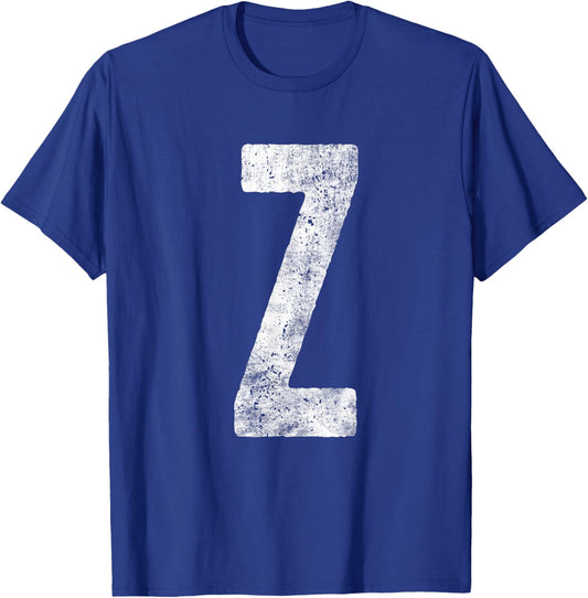 Letter Z Matching Party Family Group For Halloween Costume T-Shirt - T-Shirt | Royal