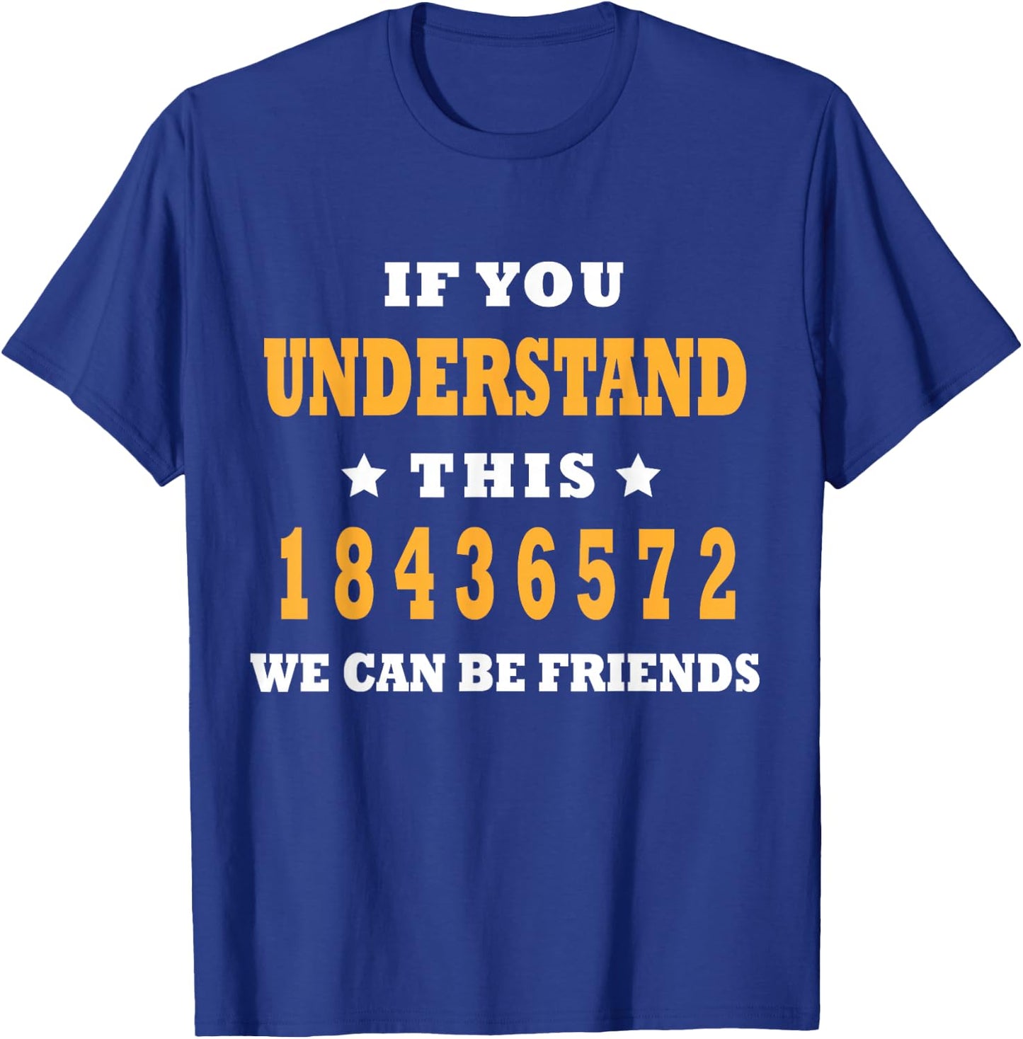 V8 Engine Ignition Sequence for Car Mechanics and Car Fans T-Shirt - T-Shirt | Royal