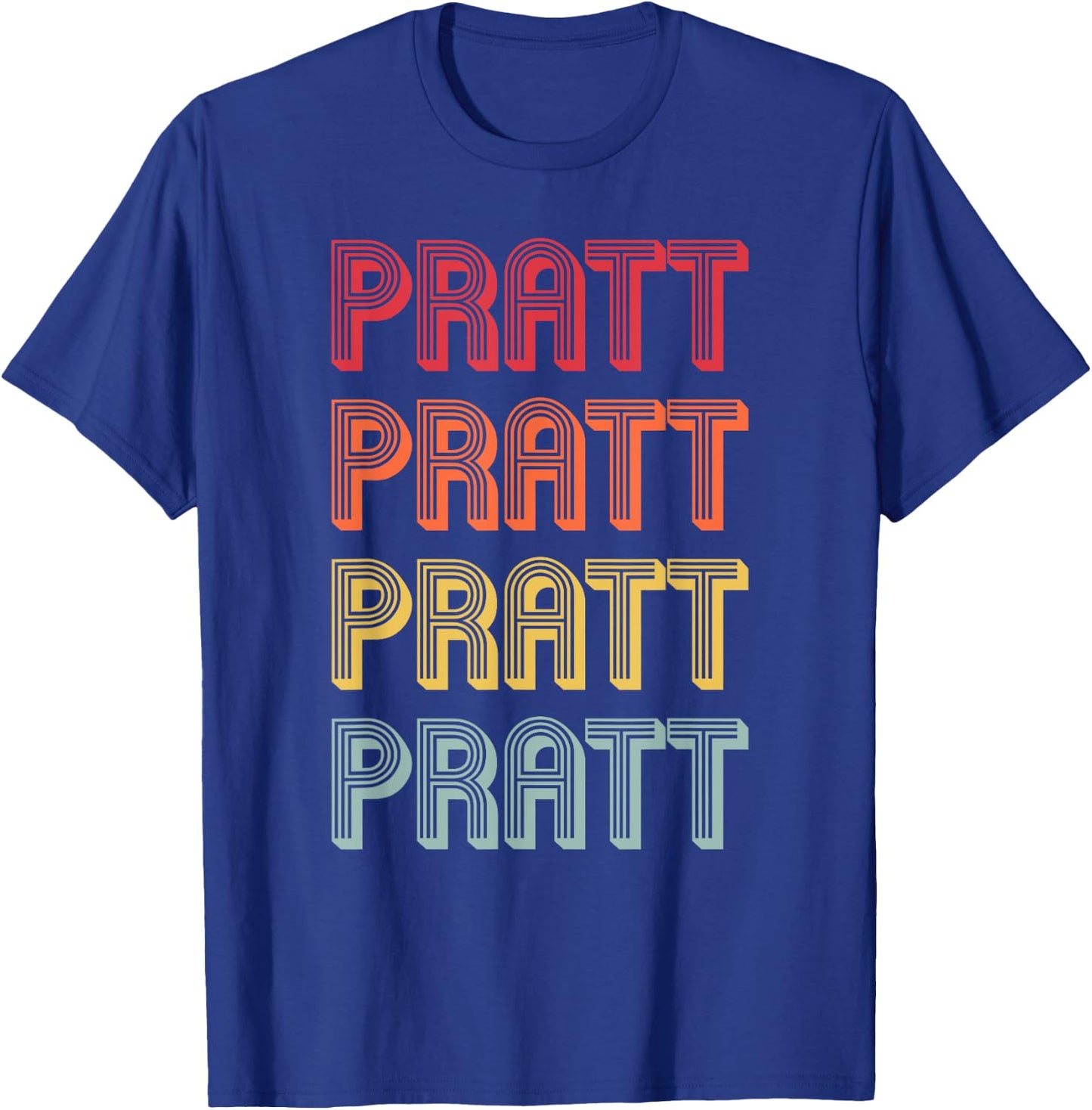 PRATT Gift Surname Funny Retro Vintage 80s Birthday Reunion T-Shirt - T-Shirt | Royal