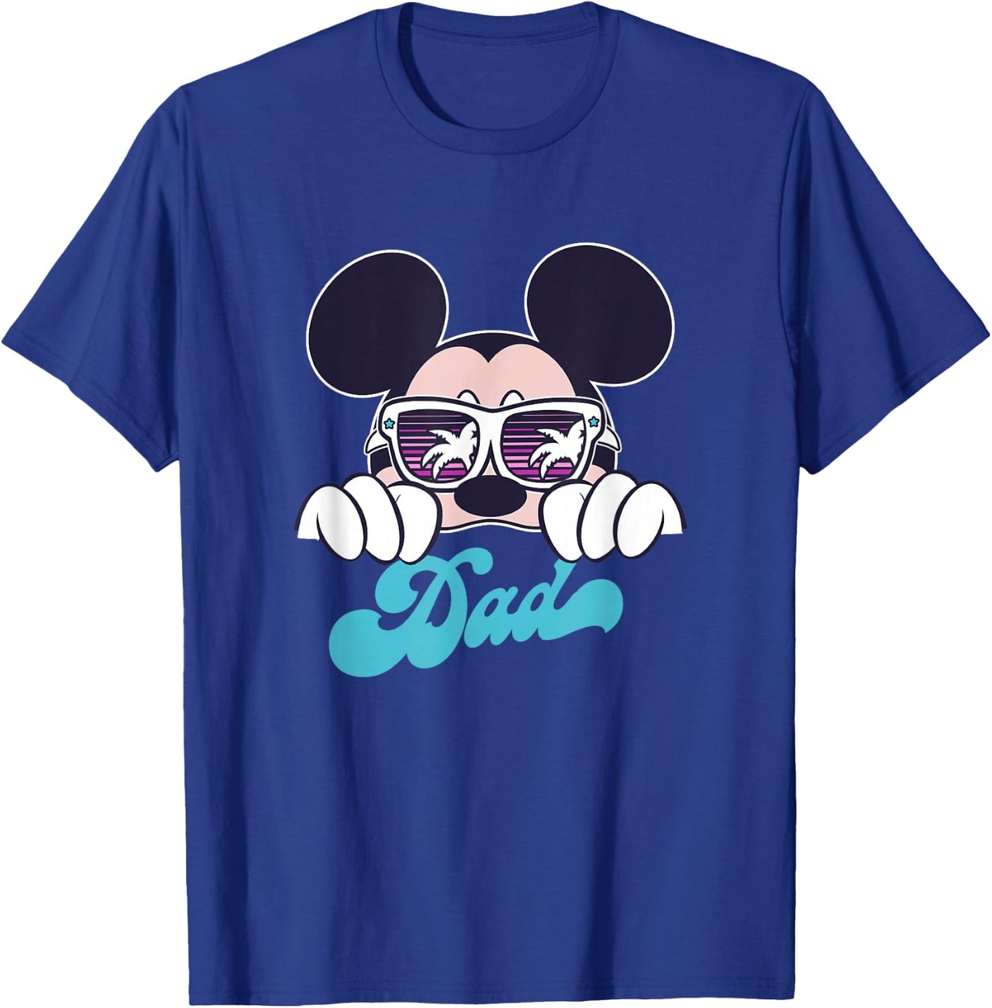 Disney Mickey and Friends Cool Mickey Summer Vibes Dad Logo T-Shirt - T-Shirt | Royal