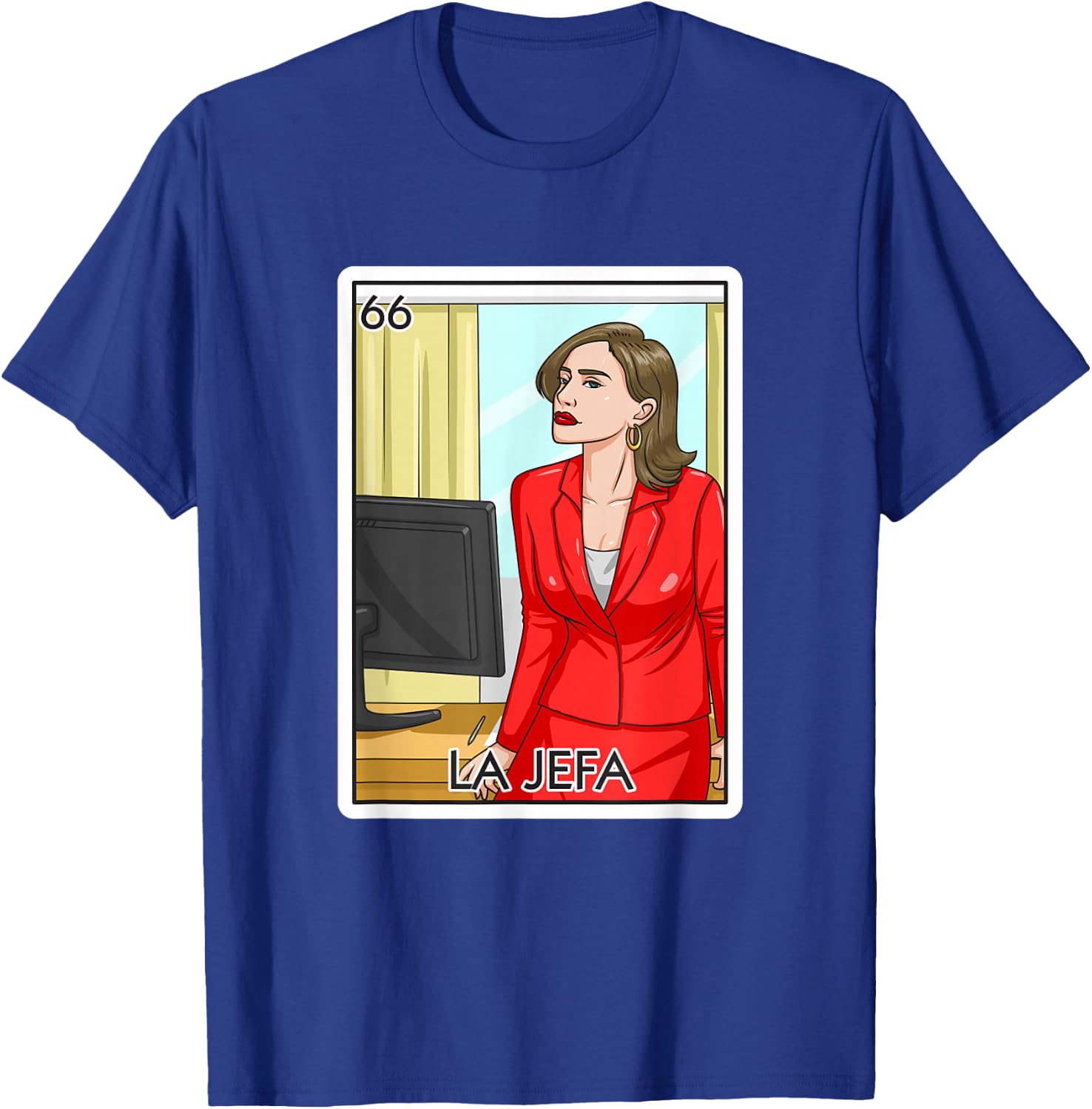 Jefa Gift The Boss Lady Card Mexican Lottery Chief Card T-Shirt - T-Shirt | Royal