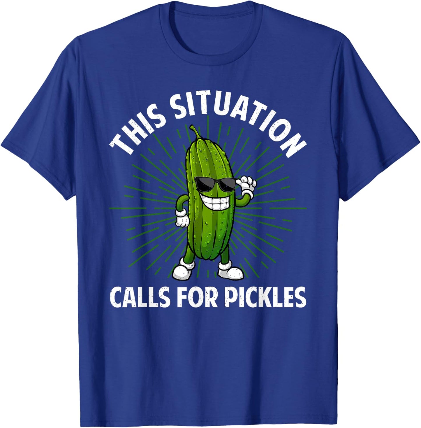 Pickle Design Women Kids Cucumber Dill Pickle Lover T-Shirt - T-Shirt | Royal
