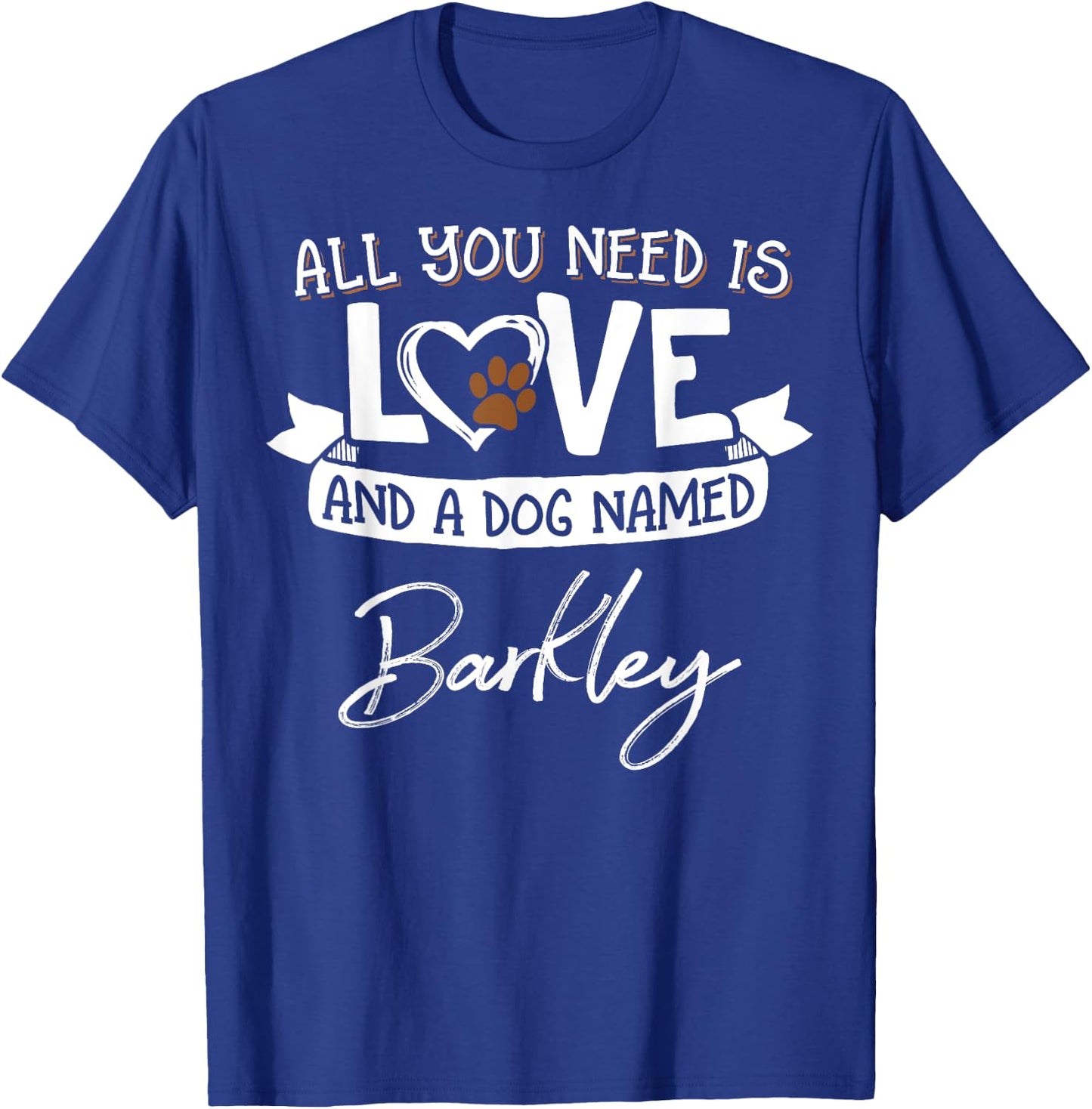 Cute Dog Named Barkley Shirt and Men T-Shirt - T-Shirt | Royal
