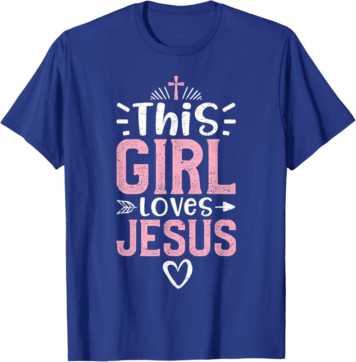 This Girl Loves Jesus - Church T-Shirt - T-Shirt | Royal