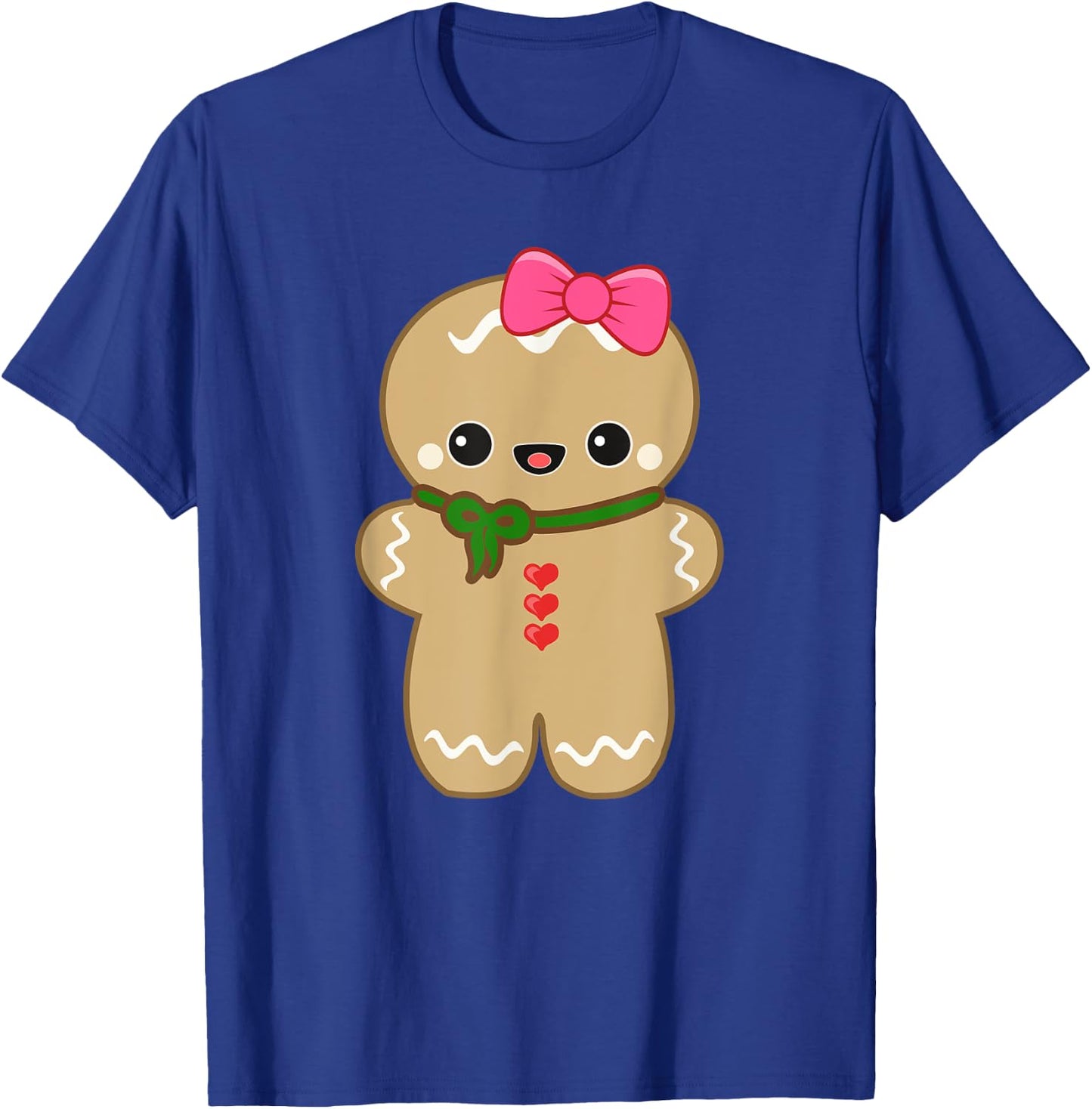 Funny Gingerbread Man Christmas Women & Girl T-Shirt - T-Shirt | Royal