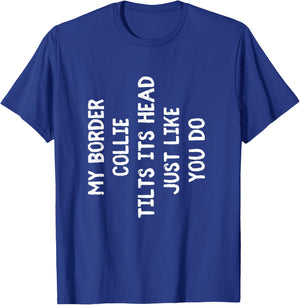 Border Collie Funny Dog Lover Gift Cute Women Men Kids T-Shirt - T-Shirt | Royal