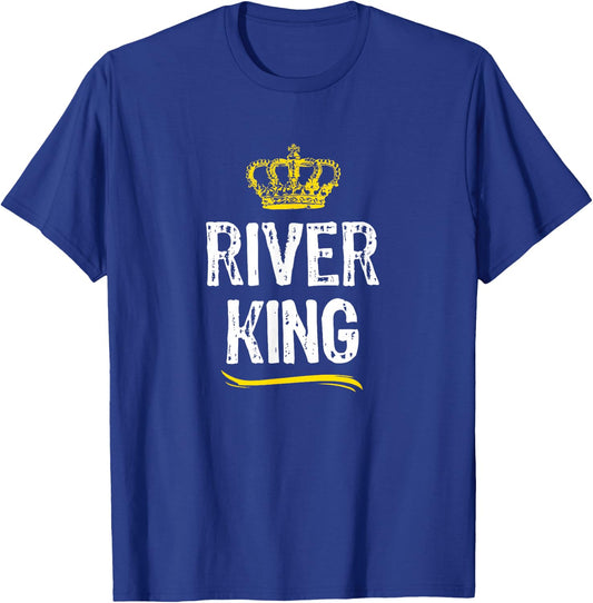 River King Men Boys Vacation Funny Cool Gift T-Shirt - T-Shirt | Royal