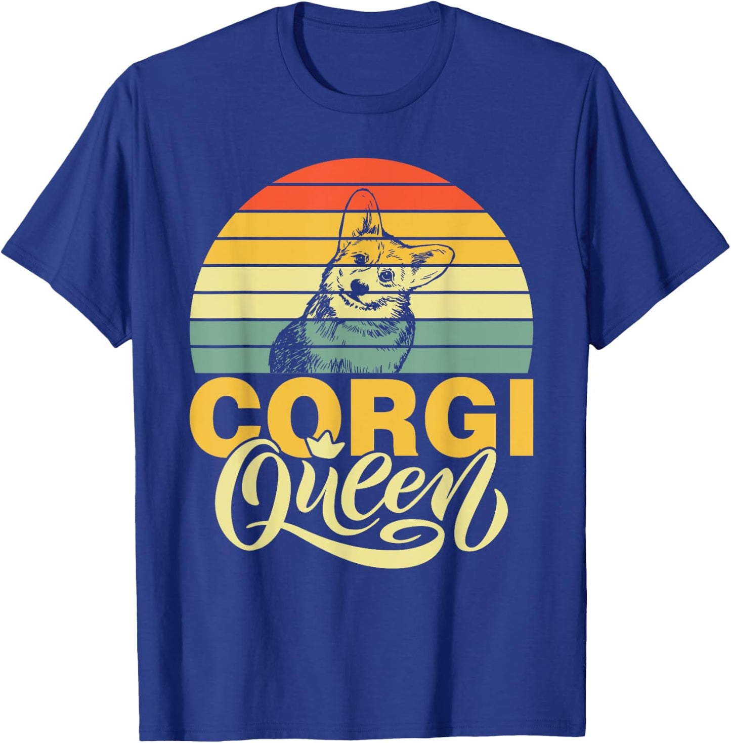 Corgi Queen T-Shirt - T-Shirt | Royal