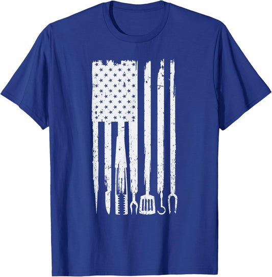Funny BBQ Design! for Fans of Smoking, Grilling and Barbecue T-Shirt - T-Shirt | Royal