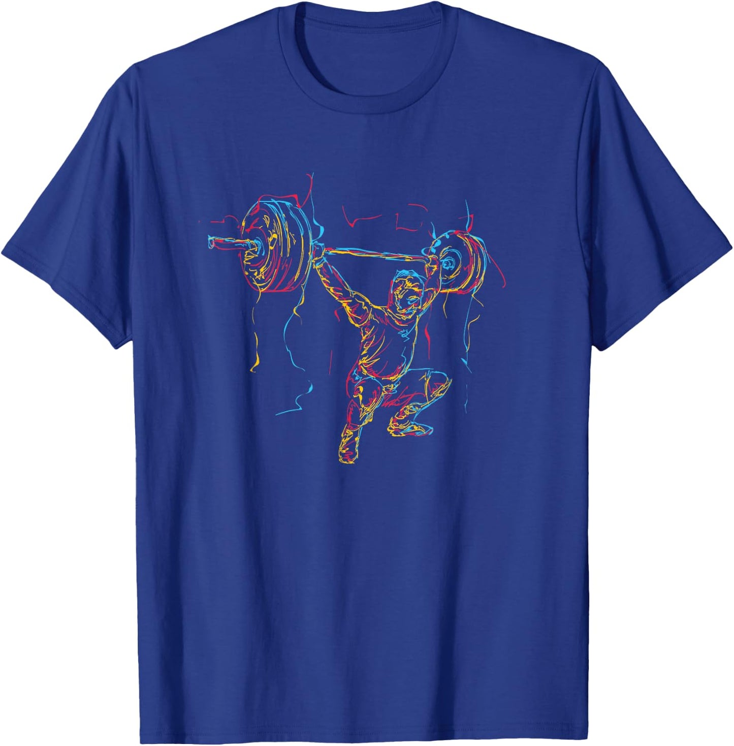 Weightlifting Barbell Gift - Weightlifter T-Shirt - T-Shirt | Royal