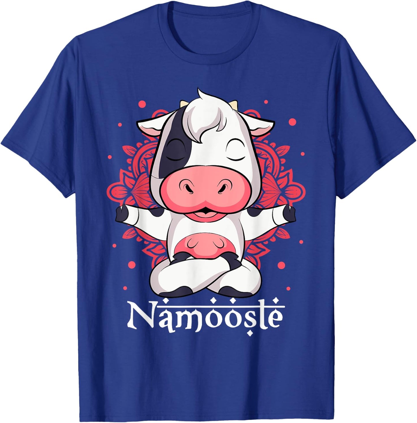Cow Yoga Namoostee Shirt Funny Cow Lovers Gift Namaste Yoga T-Shirt - T-Shirt | Royal