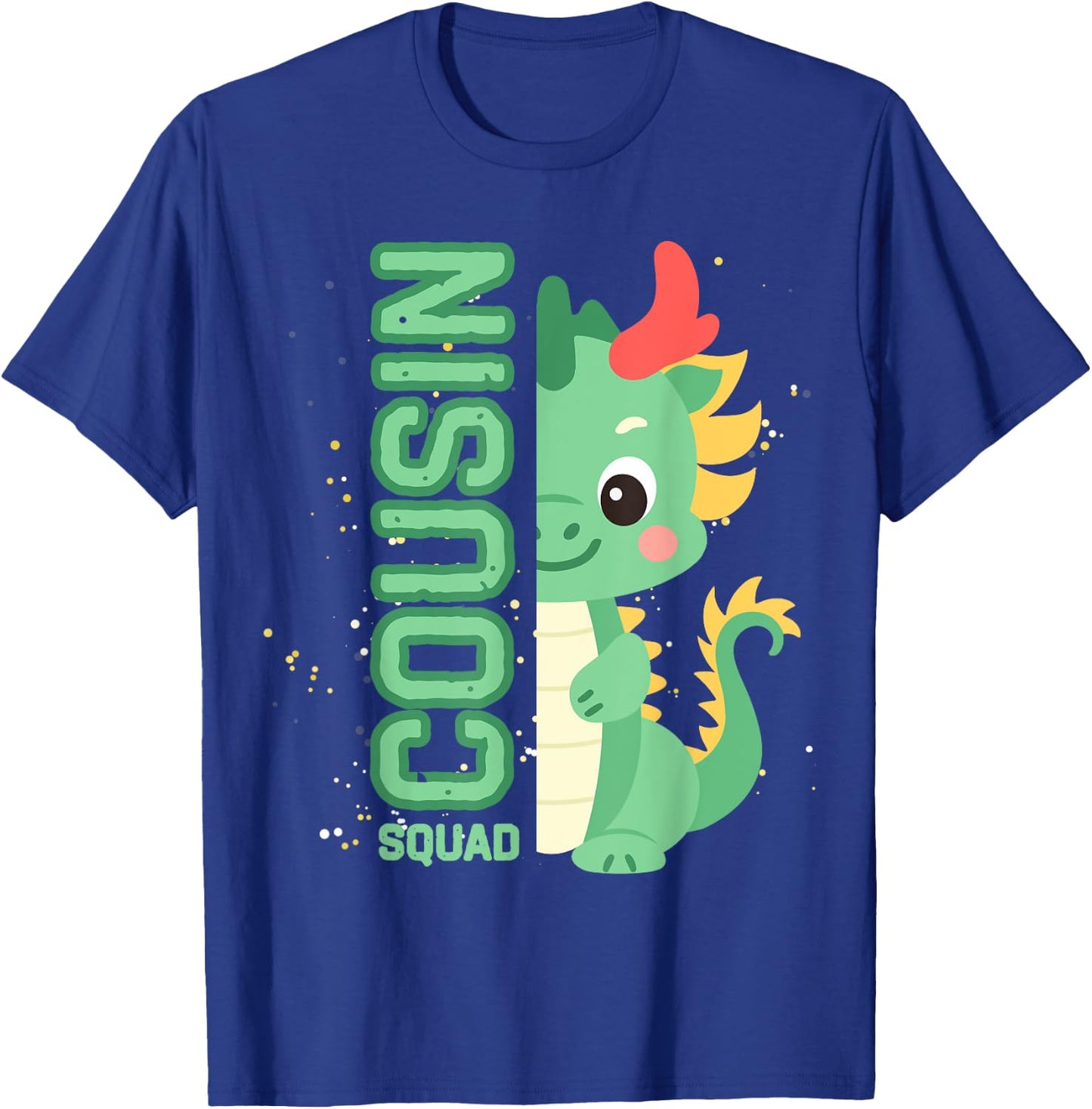 Dragon Crew Cousin Squad for kids Boys Girls Chinese Zodiac T-Shirt - T-Shirt | Royal