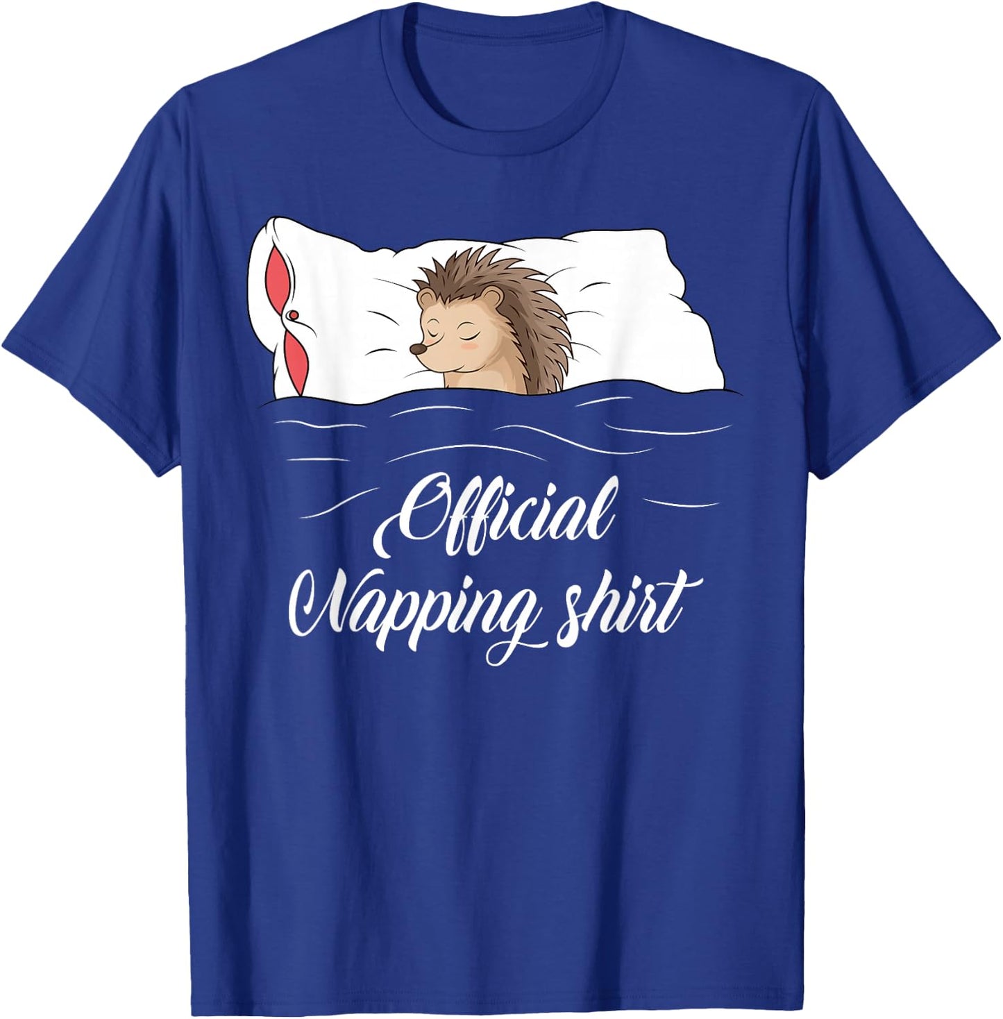 Sleeping Hedgehog Lover Pyjamas Official Napping T-Shirt - T-Shirt | Royal