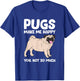 Pugs Make Me Happy You Not So Much Pug Dog Puppy Dog Men Women Girls Kids T-Shirt - T-Shirt | Royal