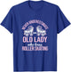 Old Lady Loves Roller Derby Roller Skating Roller Skate T-Shirt - T-Shirt | Royal