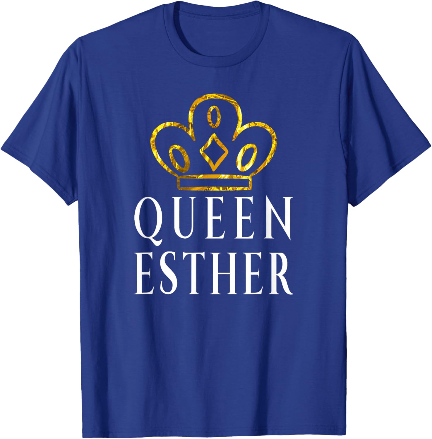 Queen Esther Shirt Gold Crown Purim Costume T-Shirt - T-Shirt | Royal