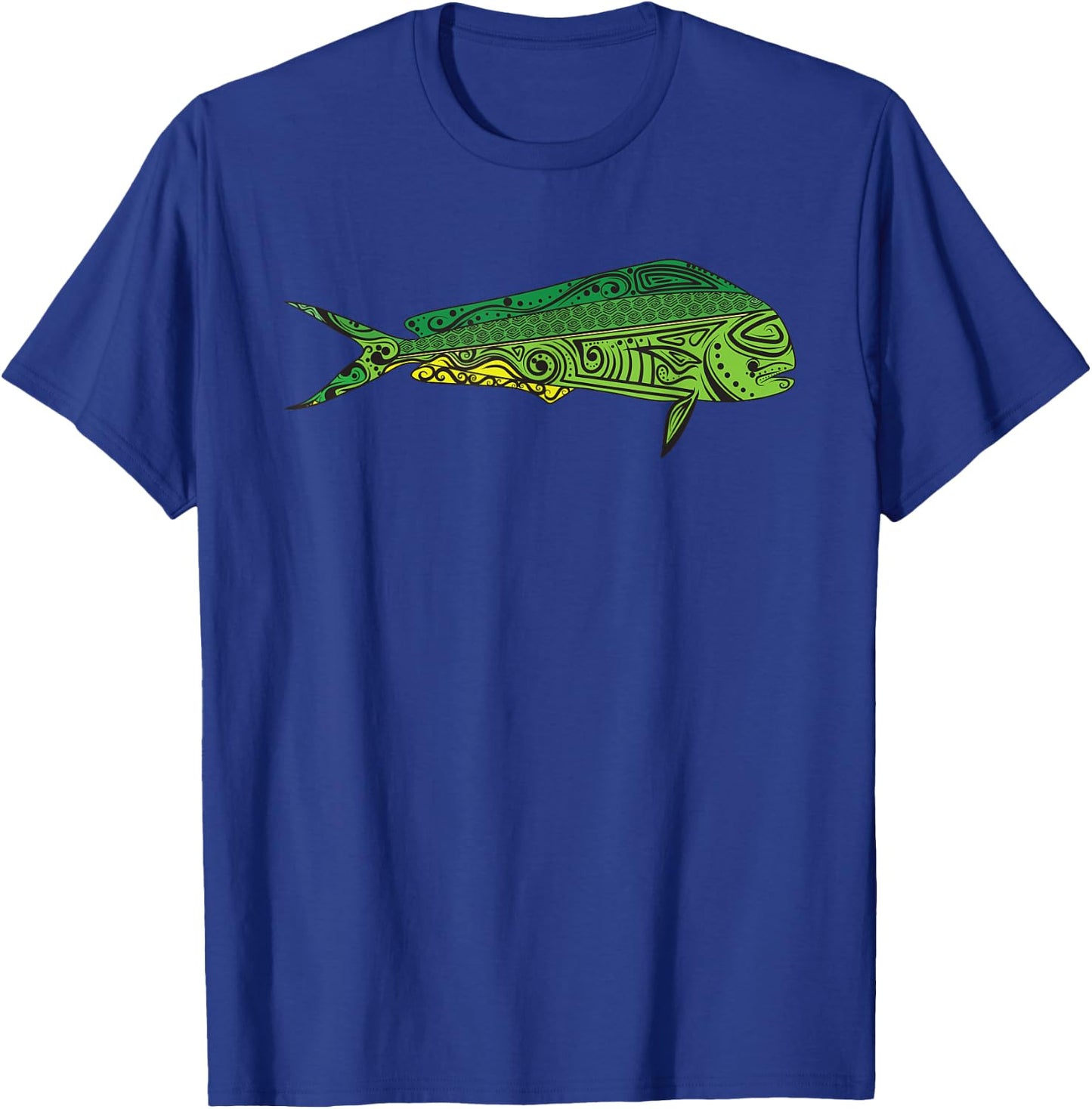 Mahi Mahi - Native Hawaiian - Hawaiian Tribal T-Shirt - T-Shirt | Royal