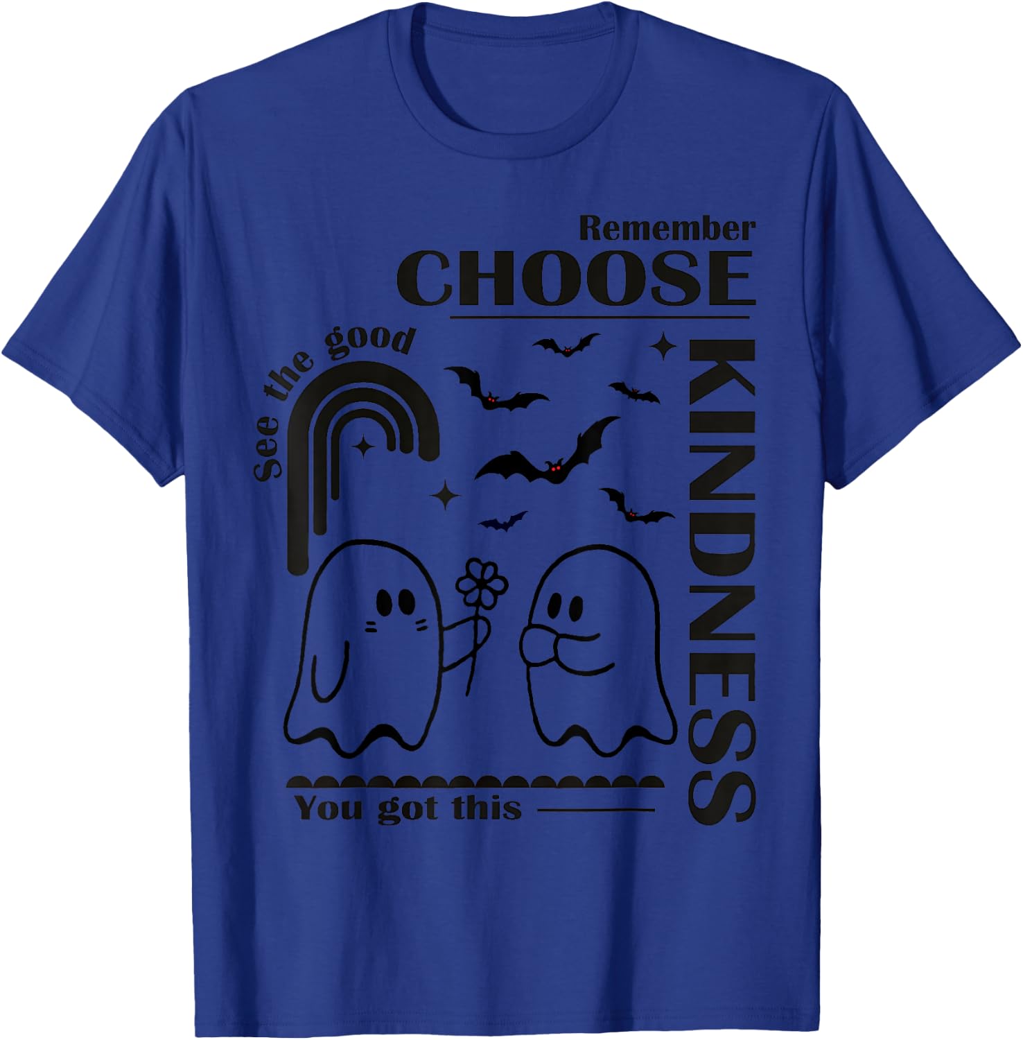 Unity Day Orange Halloween Boo Ghost Choose Kindness Kids T-Shirt - T-Shirt | Royal