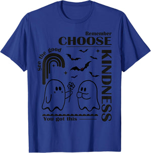 Unity Day Orange Halloween Boo Ghost Choose Kindness Kids T-Shirt - T-Shirt | Royal