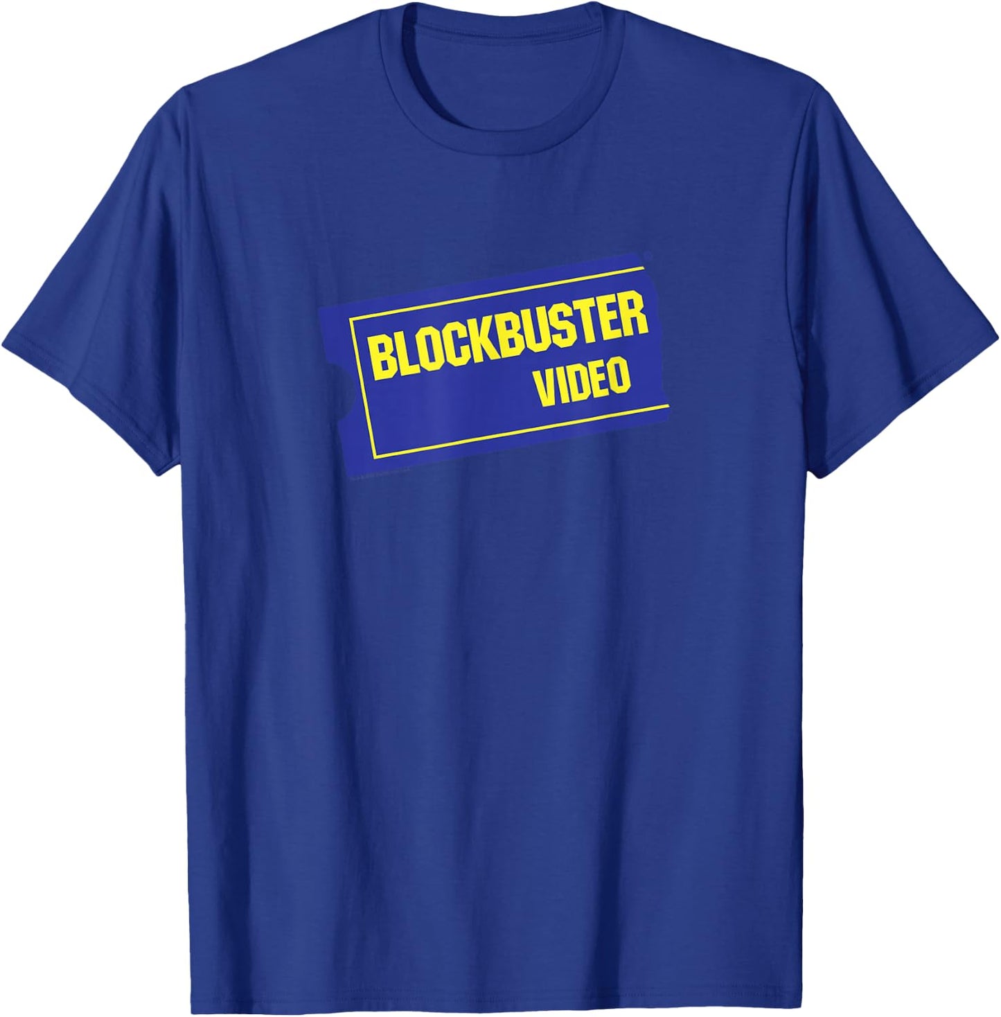 Blockbuster Vintage Ticket Logo Retro Video Rental Store T-Shirt - T-Shirt | Royal