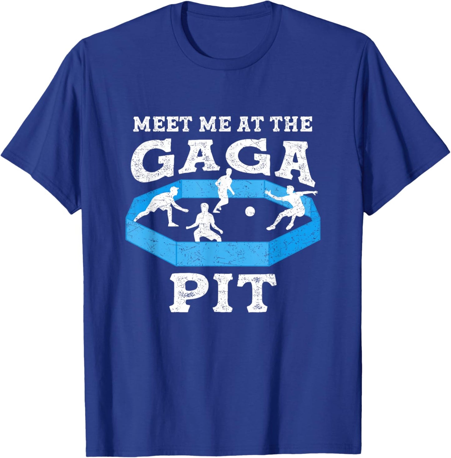 Meet Me At The Gaga Pit Dodgeball Costume Kids Gaga Ball T-Shirt - T-Shirt | Royal