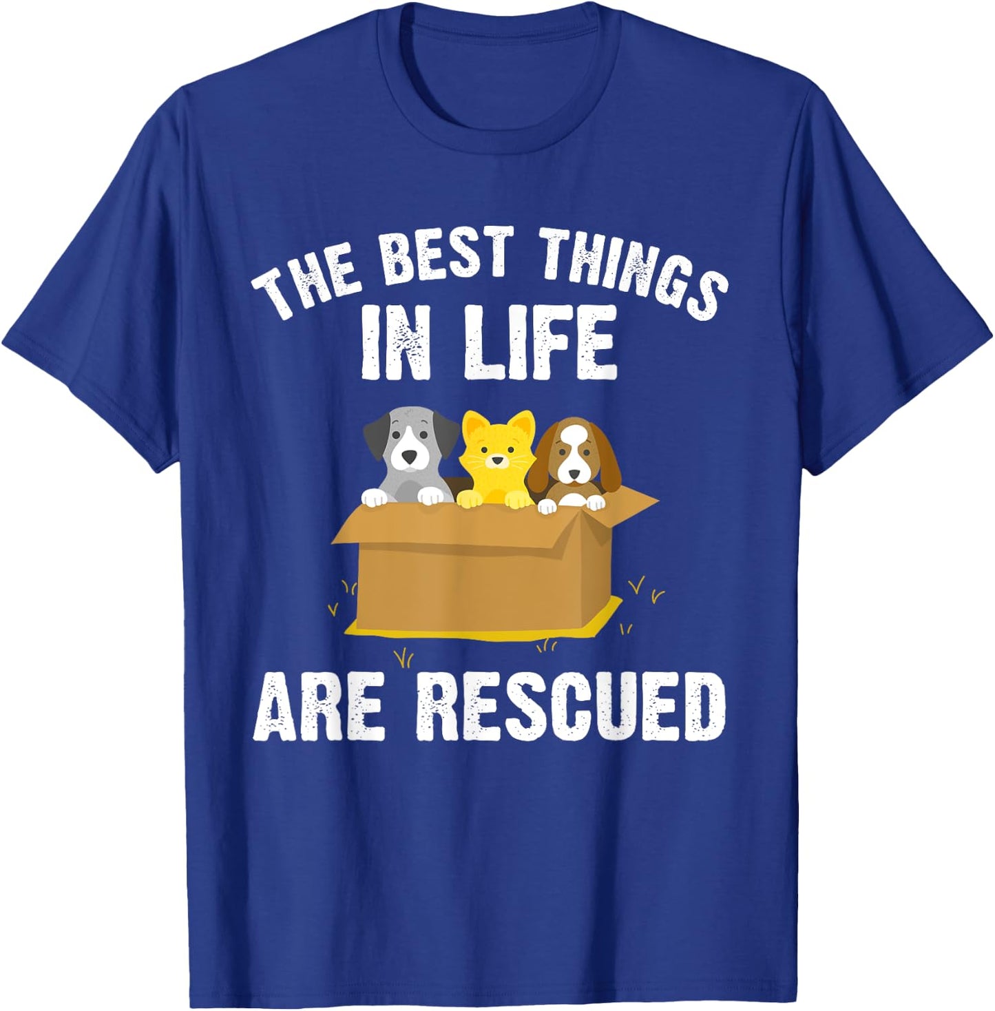 Cool Animal Rescue Art Women Animal Rescuer Lover T-Shirt - T-Shirt | Royal