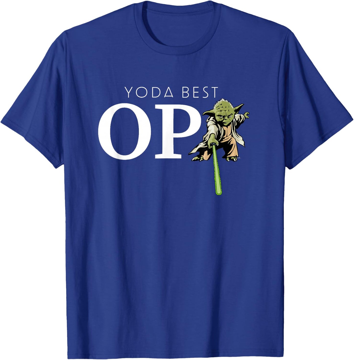 Star Wars Yoda Lightsaber Best Opa Birthday Father’s Day T-Shirt - T-Shirt | Royal