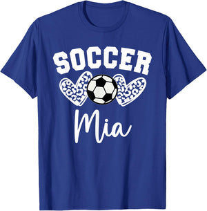 Soccer Mia Matching Family Soccer T-Shirt - T-Shirt | Royal