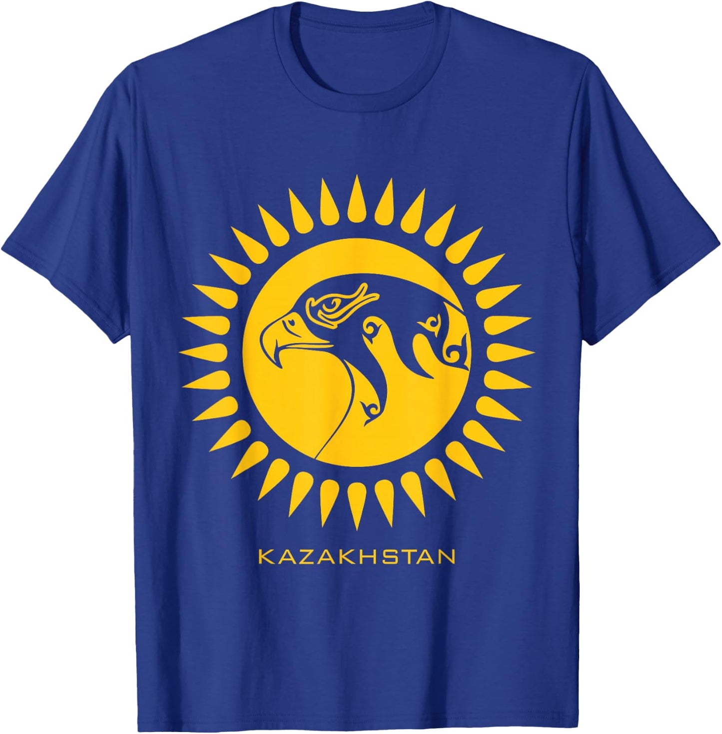 Republic of Kazakhstan Qazaqstan Kazakhian Flag T-Shirt - T-Shirt | Royal