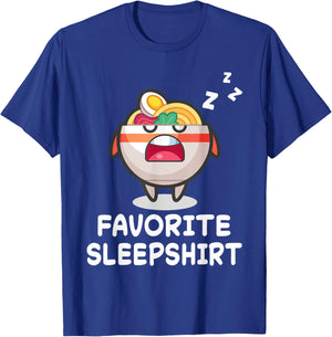 Ramen Noodle Soups Nap Sleeping Sleep Pajama Nightgown T-Shirt - T-Shirt | Royal