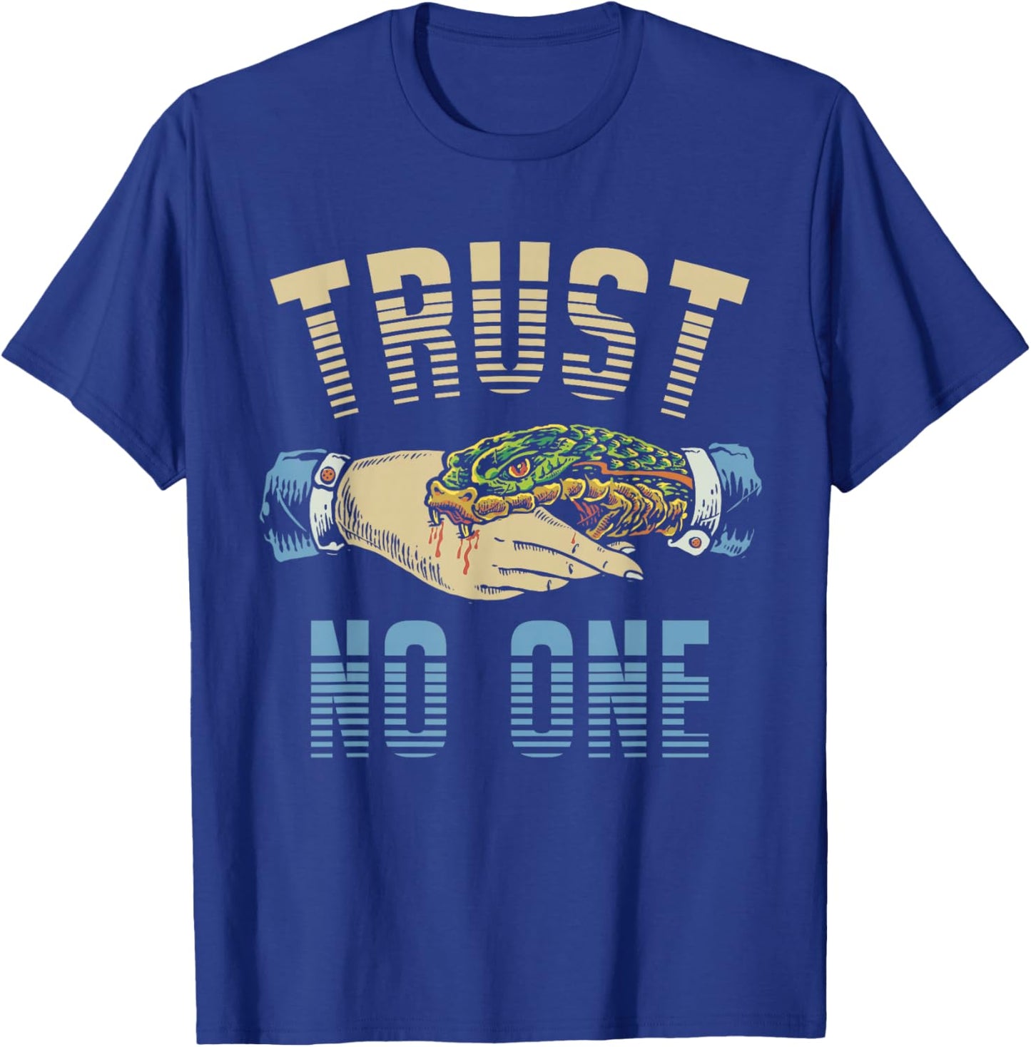 Trust no One - Snake Bite T-Shirt - T-Shirt | Royal