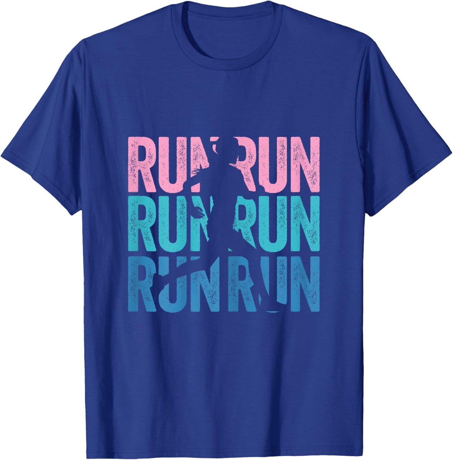 Retro RUN Runner Jogger Marathon Vintage for Girls Women T-Shirt - T-Shirt | Royal