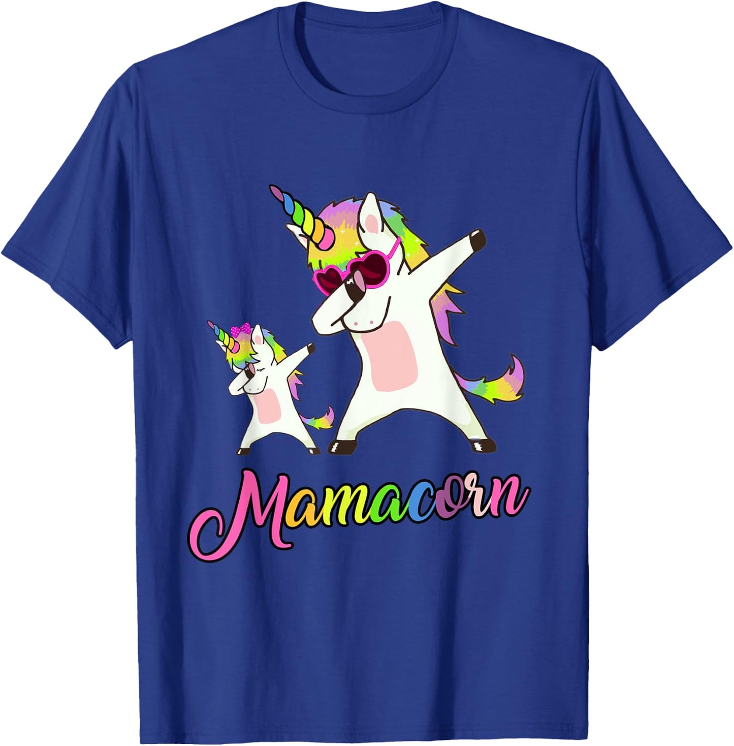 Mamacorn Funny Unicorn Mommy Unicorn Girl and Mother T-Shirt - T-Shirt | Royal