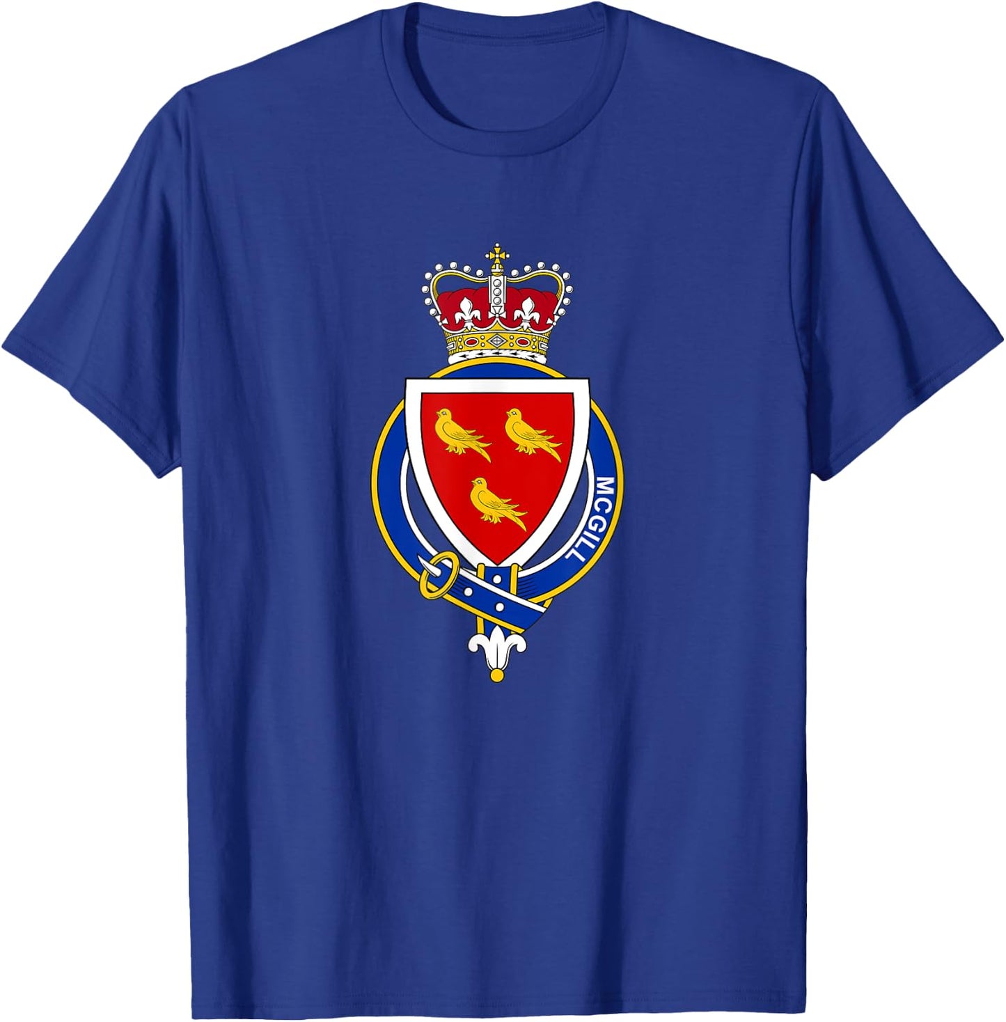 McGill Coat of Arms - Family Crest T-Shirt - T-Shirt | Royal