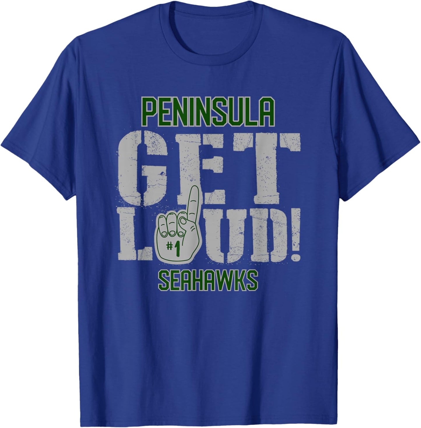Peninsula High School GET LOUD Seahawks T-Shirt - T-Shirt | Royal