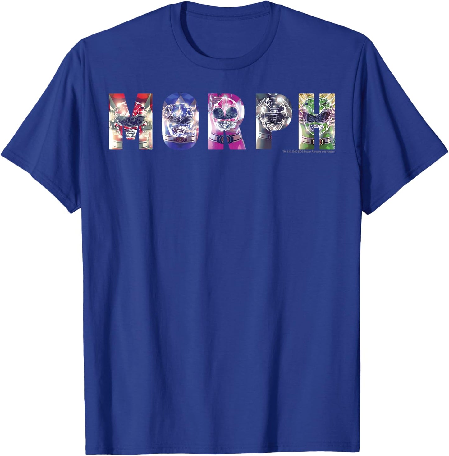 Power Rangers Heroes And Villains Graphic Color Group Poster T-Shirt - T-Shirt | Royal