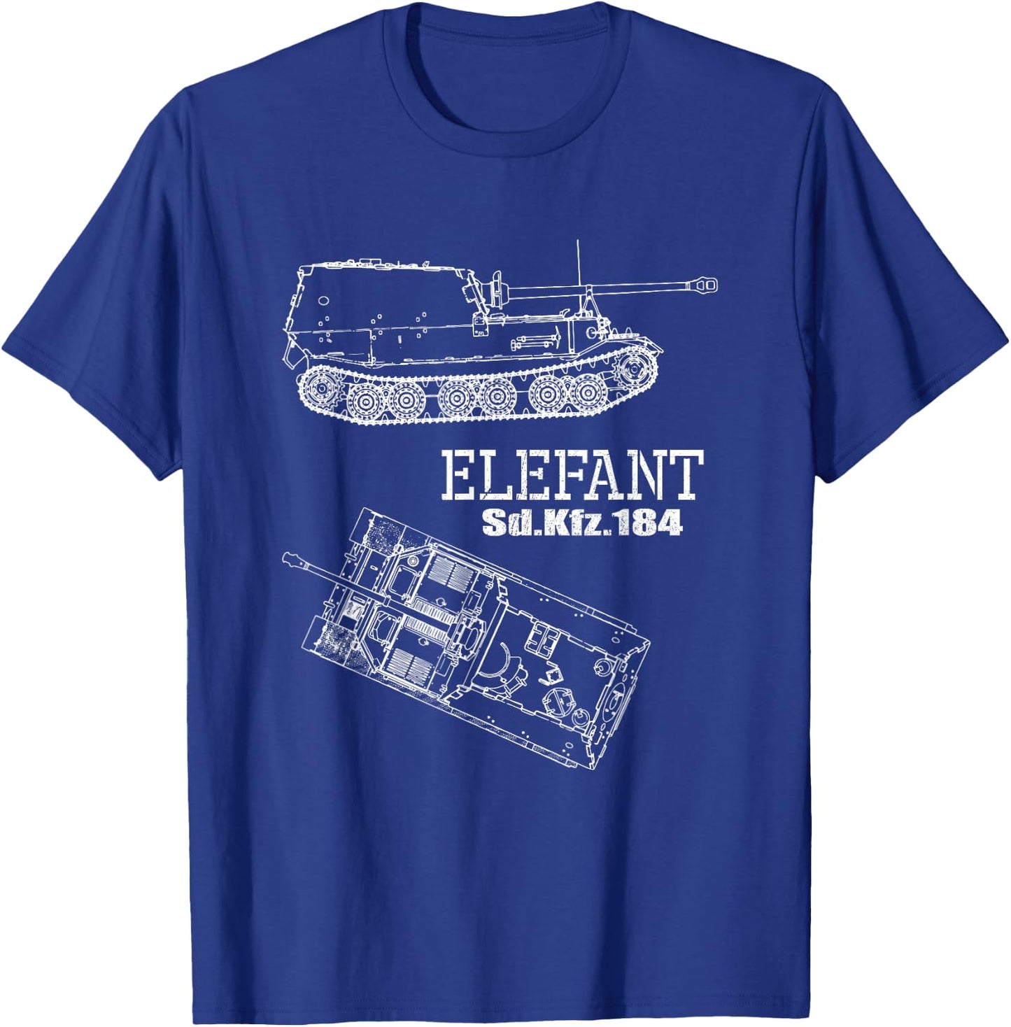 Elephant Ferdinand Panzerjäger Tiger German Wehrmacht WW 2 T-Shirt - T-Shirt | Royal