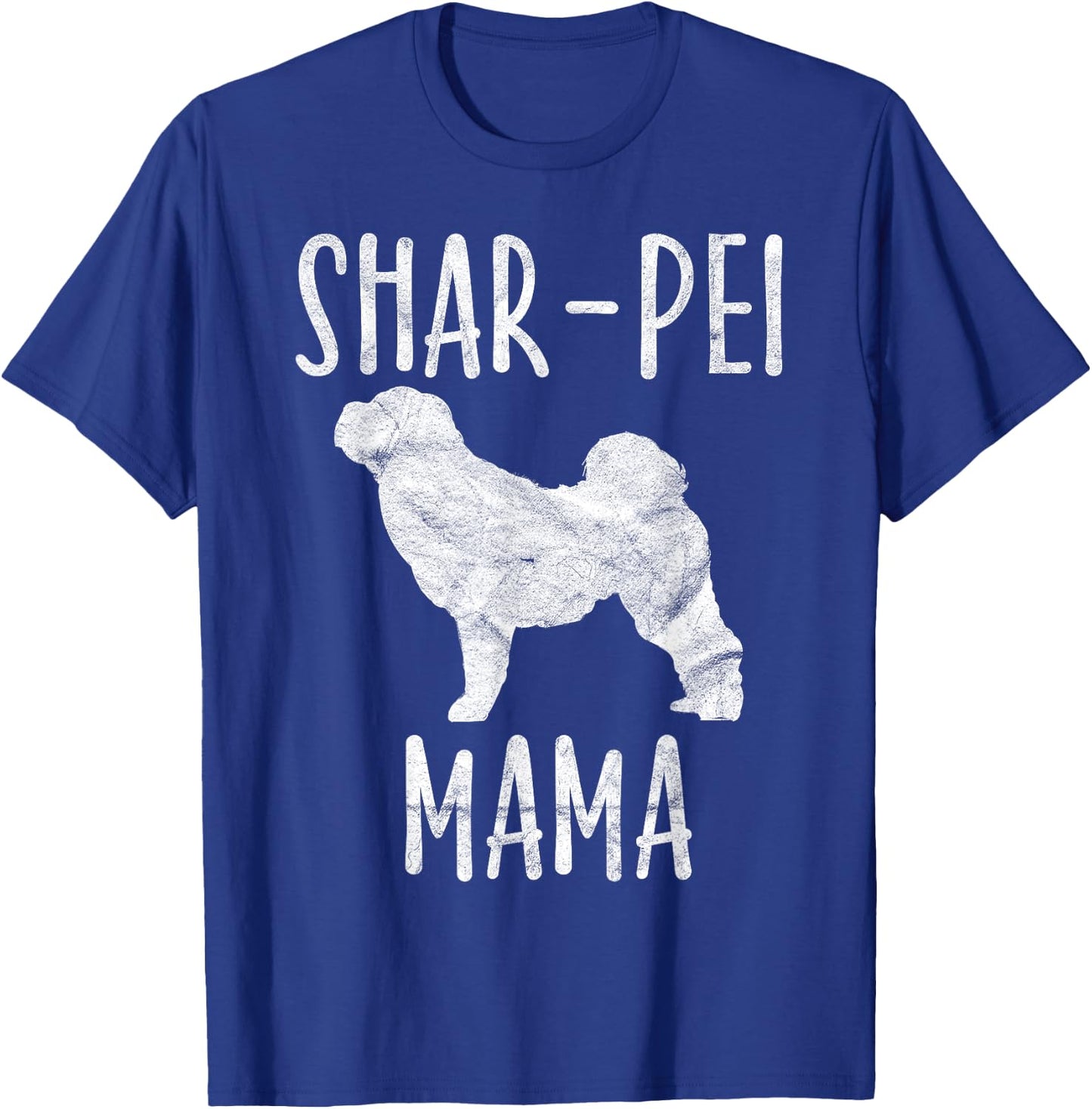 Vintage Shar-Pei Mama Gift Sharpei Mom Dog Owner Mother T-Shirt - T-Shirt | Royal
