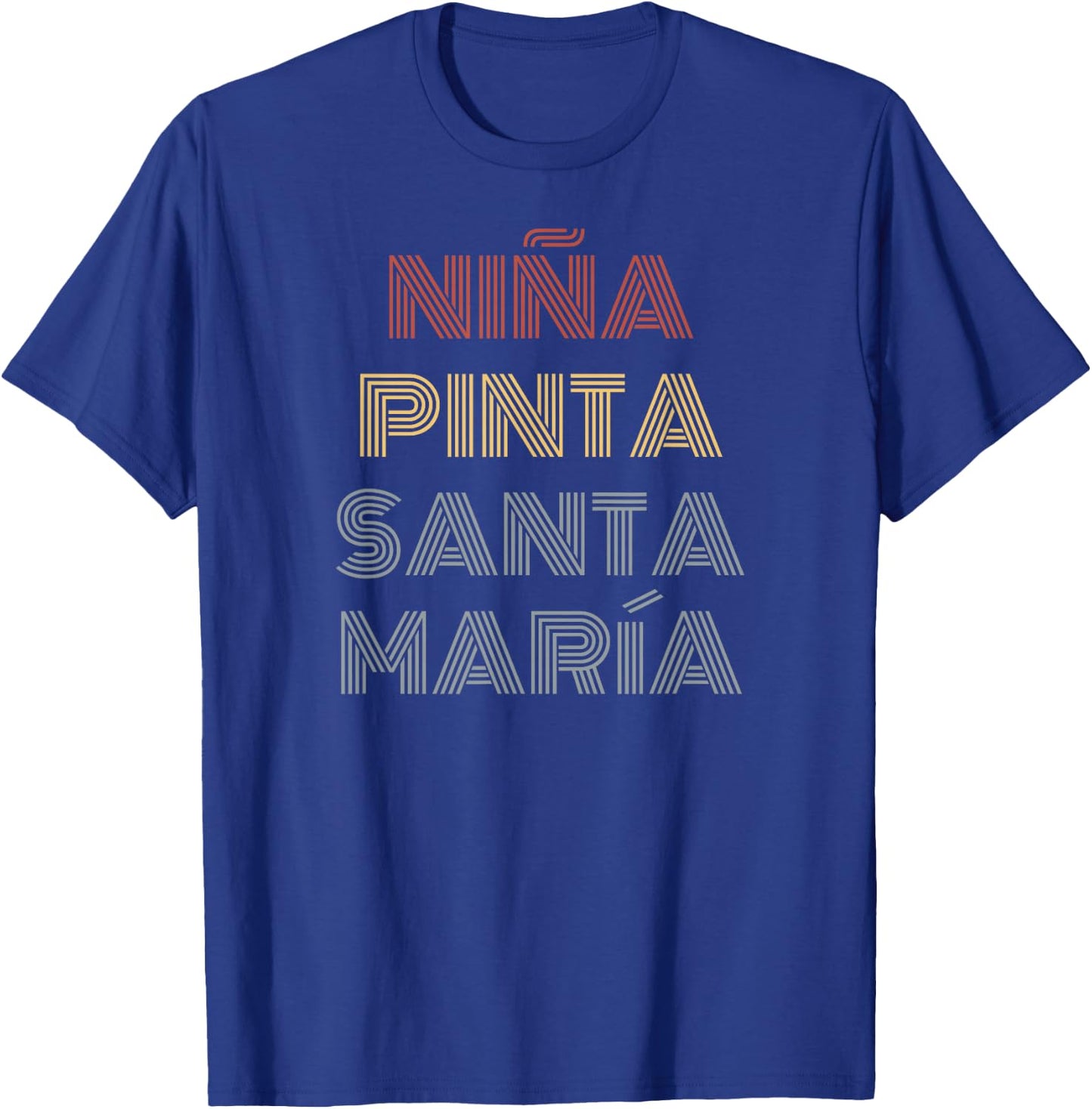 "Niña, Pinta, Santa Maria" History, Christopher Columbus Day T-Shirt - T-Shirt | Royal