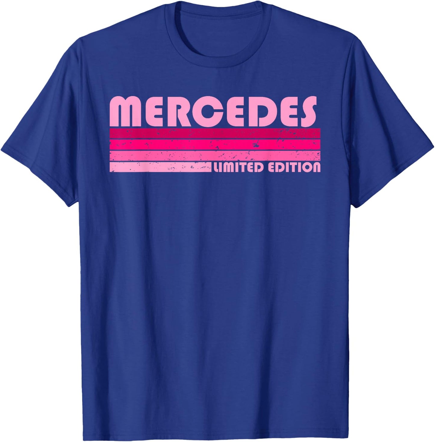 Mercedes Name Personalized Retro Vintage 80s 90s Birthday T-Shirt - T-Shirt | Royal