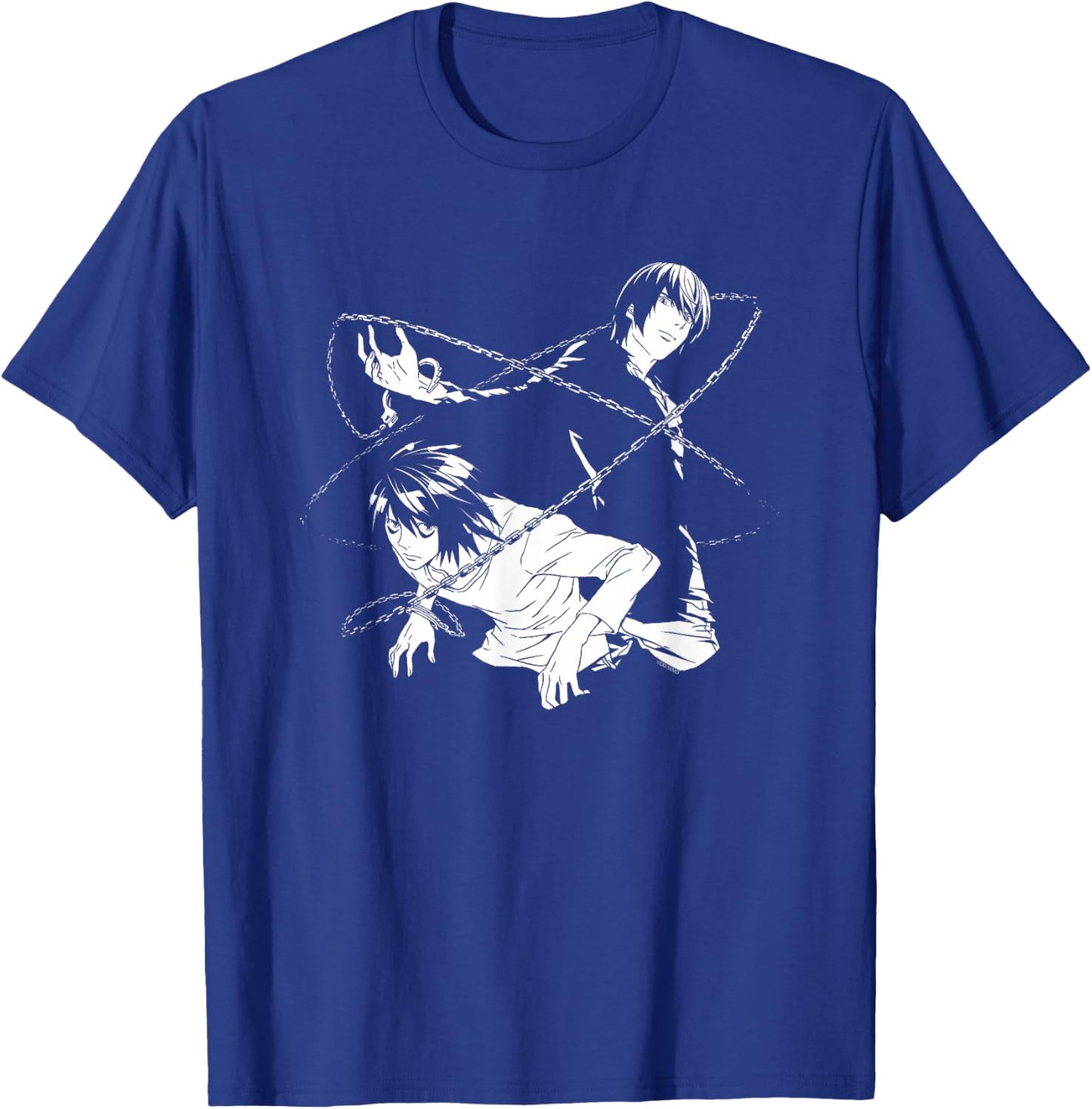 Death Note Light and L Chains Anime T-Shirt - T-Shirt | Royal
