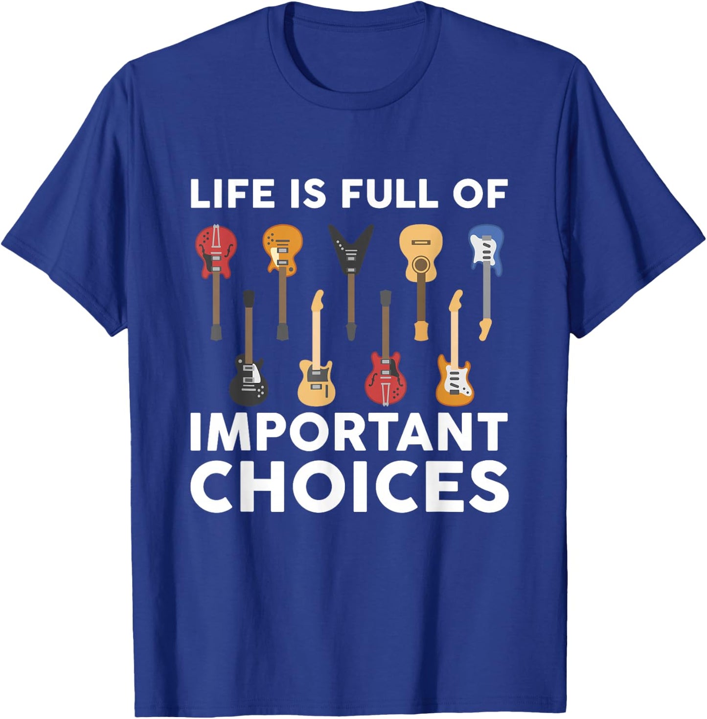 Funny Guitarist Guitar Player Music Lover Gift Women Short Sleeve T-Shirt - T-Shirt | Royal