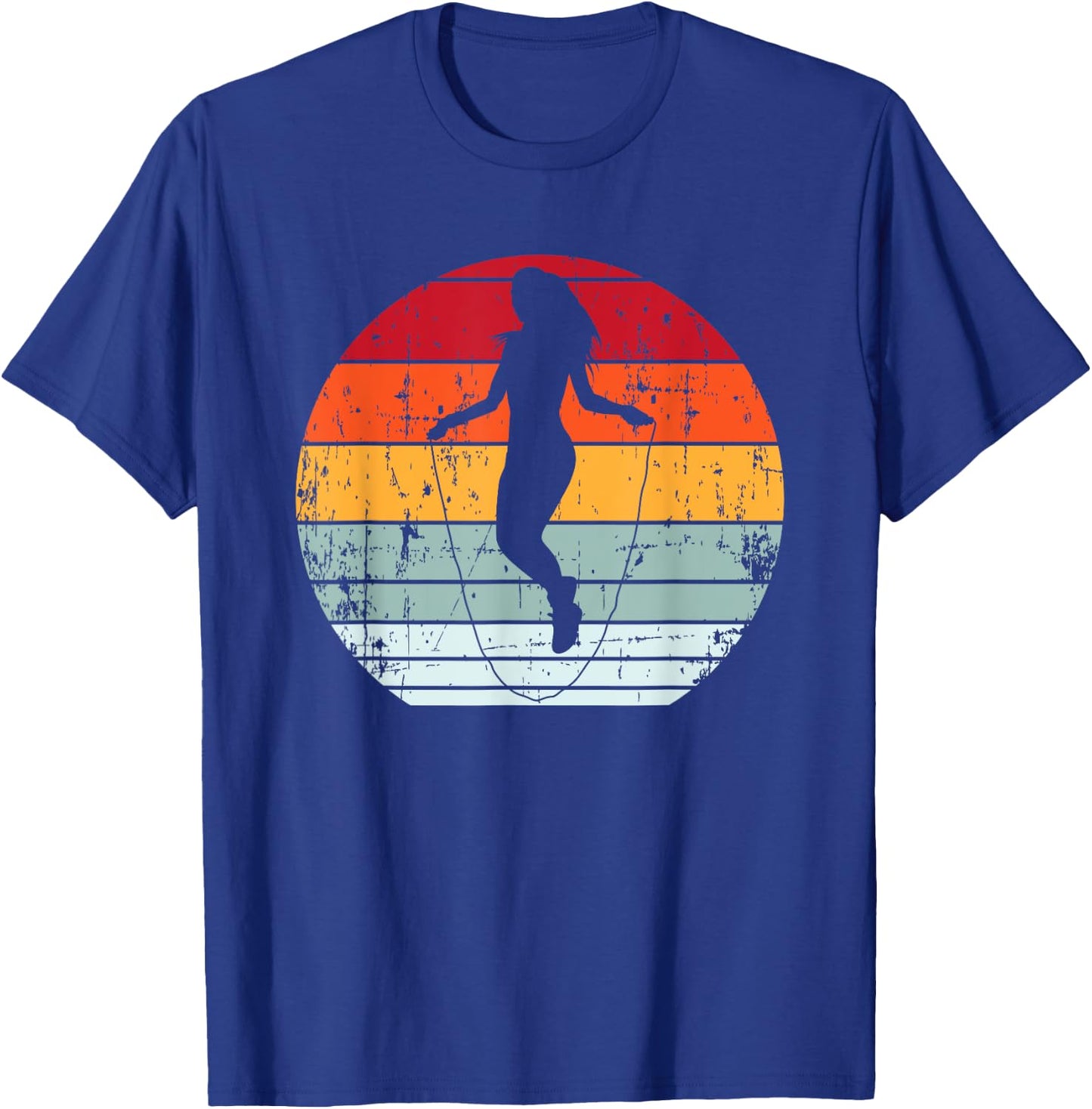 Vintage Jump Rope Skipping Funny Fitness Gift Women T-Shirt - T-Shirt | Royal