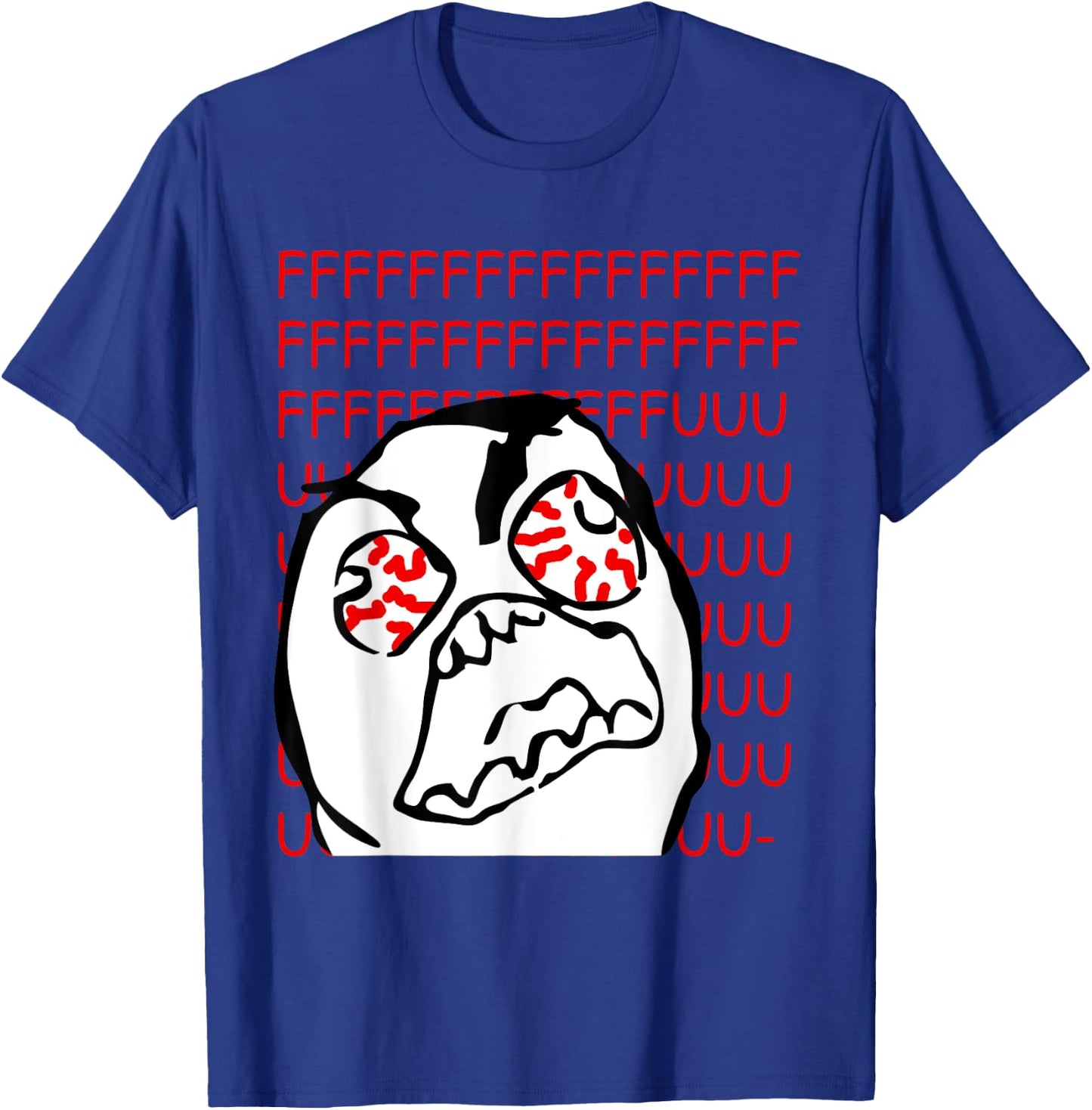 Angry Rage Guy Parody Meme T-Shirt - T-Shirt | Royal