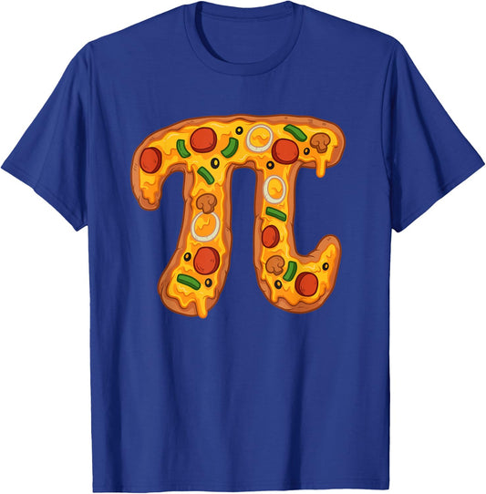 Funny Pi Day Pizza Pie Math Club Joke T-Shirt - T-Shirt | Royal