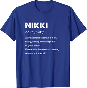 Nikki Name T-Shirt - T-Shirt | Royal