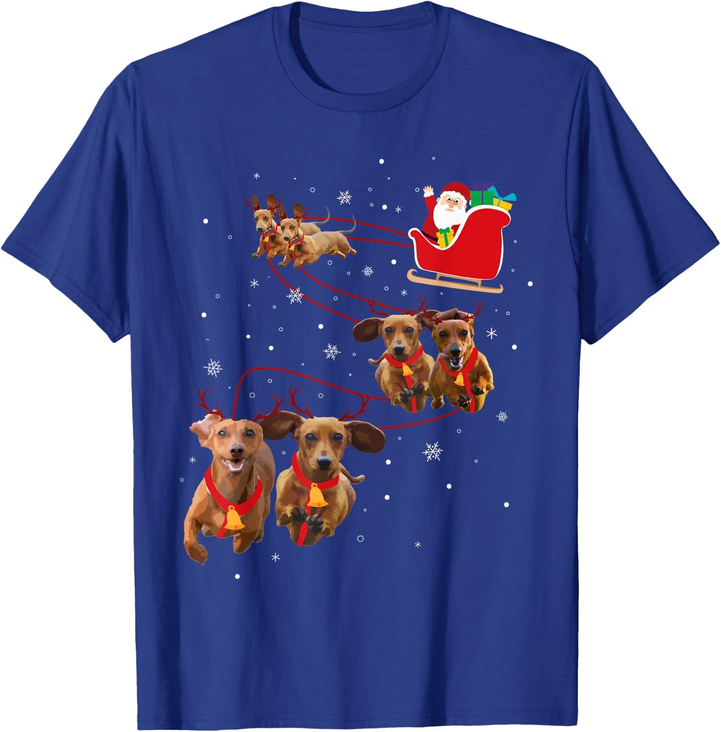 Dachshund Christmas T-Shirt - T-Shirt | Royal