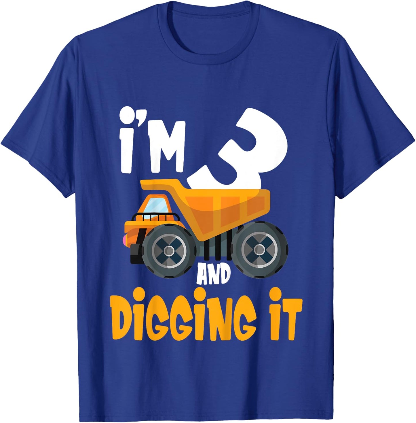 I'm 3 and digging it 3 year old 3rd Birthday Boy I'm 3 T-Shirt - T-Shirt | Royal